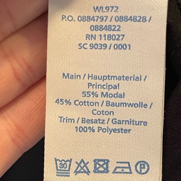 Boden black sheer sleeve top Size 2 - Picture 6 of 7